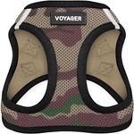 All Weather Voyager Step-in Mesh Harness for Dogs / Cats by Best Pet Supplies - Breathable Material - Double Security Metal D-Rings + Strong velcro Fastener- Best Pet Essentials- Unique Dog Owner Gifts (Army Base, X-Large)