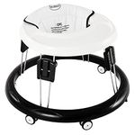 LANGYI The Baby Walker, Suitable for 66-80cm Height Wheeled Baby boy and Girl Walker, Mute Anti-Rollover Baby Walker, Avoid Bicycle Rollover, Foldable Baby Chair (White)