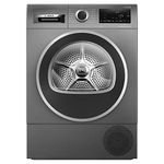 Bosch Home & Kitchen Appliances Bosch WQG245R9GB Serie 6 Heat Pump Tumble Dryer with 9kg Capacity, SelfCleaning Condenser, AutoDry, ActiveAir, Fast drying within 40 minutes, Grey