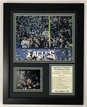 Philadelphia Eagles Super Bowl 52 NFL Champions Collectible | Framed Photo Collage Wall Art Decor - 12"x15" | Legends Never Die, Model: 11855U