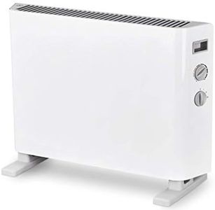 MYLEK Convector Heater Electric 2000W Free Standing Radiator - Portable, 3 Power Modes with Adjustable Thermostat/Oil Free Low Energy - For Homes, Offices, Garages, Conservatory and Summerhouse