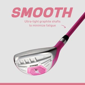 PreciseGolf Co. Ladies Golf Club Set – Right-Handed, Pink, Complete