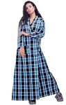 CLYMAA Women's Exclusive Winter Warm Housecoat/Rapper/Robe/Full Open Nighty (WHC212500SBM) Sky Blue