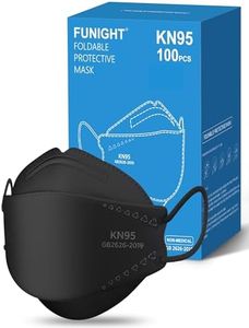 Funight KN95 Face Mask 100 PACK BLACK
