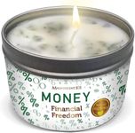 Magnificent 101 Long Lasting Money Smudge Candle | 6 Oz - 35 Hour Burn | Made of Soy Wax Candle for Spiritual Meditation, Purification & Manifestation | Limitless Financial Horizons