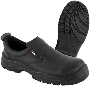 BWOLF ASTRAL S2 SRC Zapatos de trabajo para hombre y mujer, zapatos de cocinero para hombre/mujer, impermeables, resistentes al aceite, antideslizantes con plantillas transpirables, Negro , 39 EU