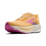 Brooks Women’s Ghost 17 Neutral Running Shoe, Apricot/Grey/Pink, 6