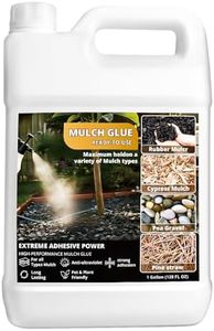 Mulch Glue for Landscaping,Rock Glue,Non-Toxic Mulch Anchor Binder,Long-Lasting Landscape Binder for Landscaping Pea Gravel,Wood Chips& More,for Paths,Patios&Garden Borders (1 Gallon)