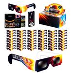 Galaxium Solar Eclipse Glasses AAS Approved 2024 - [50 Pack] Trusted for Canada Direct Solar Eclipse Viewing - ISO 12312-2 & CE Certified Lunette Eclipse Solaire