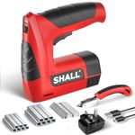 SHALL 4V Cordless 3in1 Brad Nailer/Stapler Kit, Cordless Decorative Stapler with 2500 Staples,Pistola de grapas eléctrica 3 en 1