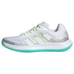 adidas Women's Forcebounce Volleyball Sneakers, FTWR White/FTWR White/Silver met, 3.5 UK