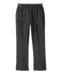 Silvert's Adaptive Clothing & Footwear Women's Polar Fleece Pull-on Pants - Black LGE