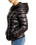 SS7 Women's Padded Puffer Jacket, Black, Sizes 8 to 16 (UK - 8, Black)