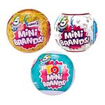 5 Surprise Mini Brands and Toy 3 Ball Bundle, Includes 1 Wave 1 Mini Brands Ball, 1 Series 2 Mini Brands Ball, and 1 Toy Mini Brand Ball(Wave 1 Series 2)