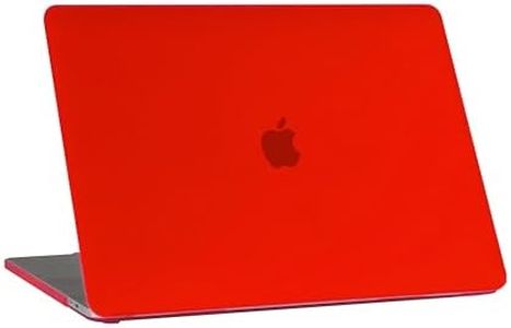 RUBAN Case for MacBook Pro 15 inch 2019 2018 2017 2016 Release A1990/A1707 with Touch Bar, Plastic Hard Shell Cover (RED)