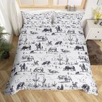 Western Duvet Cover Western Cowboy 