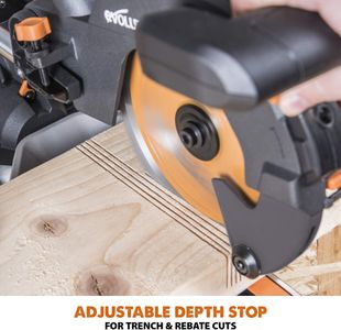 Evolution Sliding Mitre Saw – R210SMS+ Compact, Multi-Material Cutting