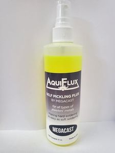 Aquiflux Self Pickling Flux for Precious Metals Gold Silver Jewelry and Hard Soldering 8 Oz Megacast (275 ml)