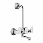 Ruhe® Pristine Faucet/Tap | Pristine Wall Mixer with L Bend Faucet/Tap with Chrome Finish for Bathroom Areas & Showers