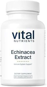 Vital Nutrients - Echinacea Extract - Immune System Support - 60 Vegetarian Capsules per Bottle - 1000 mg