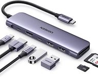 UGREEN Revodok 7 in 1 USB C Hub, USB C Adapter with 4K HDMI, 100W Power Delivery, USB-C and 2 USB-A Data Ports, SD/TF Card Reader, USB C Dock for MacBook Pro/Air, iPad Pro, XPS, Thinkpad and More