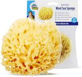 Baby Buddy Natural Wool Sea Sponge, Newborn Bath Time Essential, Ultra Soft for Delicate Skin, Hypoallergenic and Biodegradable, 1 Pack