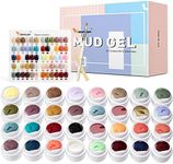 VENALISA 60 Colors Mud Gel Paint Nail Kit with Color Card Painting Drawing Nail Brush,Gel Nail Polish for Nails Art Whole Set Starter Manicure Nail Art Design Salon DIY at Home