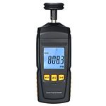 BOWONG Digital Contact Tachometer Handheld Tach RPM Tester Machine Rotate Speed Meter