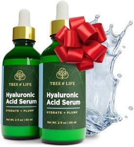 Tree of Life Hyaluronic Acid Serum for Face Anti Aging, Fine Lines, Dark Spots, & Dry Skin - 4 Oz - Hydrating Facial Serum - Smoothing & Brightening Skin Care Set - Dermatologist-Tested