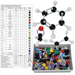 Hztyyier 267Pcs Molecular Model Kit Chemistry Inorganic and Organic Structure Kit Atom Link Model Set for Advanced Level Chemistry School Supplies