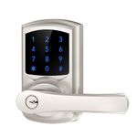 HIDALIFE Keyless Entry Door Lock, Keypad Door Lock with Handle, Touchscreen Electronic Door Lock, Auto-Locking, Anti-peep Password, Easy to Install for Front Door, Appartment, Office(Satin Nickel)