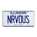 Ferris Bueller | NRVOUS | Stamped License Plate