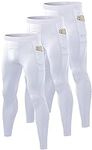 3 Pack Men's Compression Pants with