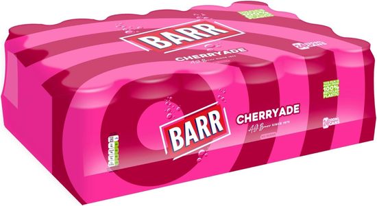BARR Cherryade Zero Sugar Soft Drink, 24 Pack Cans