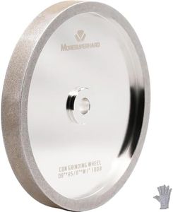 MORESUPERHARD CBN Grinding Wheel 8 inch 180 Grit,1" Wide,5/8" Arbor,Suitable for All Kinds of 8 inch Bench Grinders,for Sharpening High Speed Steel Tools Woodturning Tools(180 Grit)