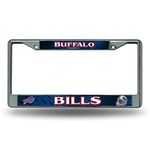 Rico Industries NFL Buffalo Bills Decal Insert 12" x 6" Silver Chrome Car/Truck/SUV Auto Accessory