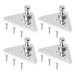 X AUTOHAUX 4 Set 10mm Car Ball Studs Mounting Brackets with Screws