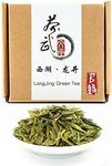 Cha Wu-[B] LongJing Green Tea,3.5oz/100g,Chinese Dragon Well Green Tea Loose Leaf