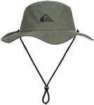 Quiksilver Men's Bushmaster Sun Protection Floppy Visor Bucket Hat, Thyme, Large-X-Large