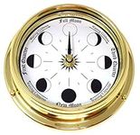 Tabic Solid Brass Moon Phase Clock