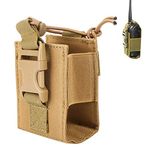 Keenso Portable Walkie Talkie Holder, Molle Radio Holder Radio Pouch Duty Belt Radio Holster Tactical Hunting Intercom Bag Interphone Pouch for Outdoor Sports hunting bag dotacty radio pouch molle