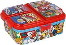 Paw Patrol XL Multi Compartment Rectangular Lunch Food Box Container, BPA Free