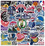 50PCS Basketball Team Fans Logo Sti