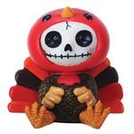 SUMMIT COLLECTION Furrybones Pumpkin Signature Skeleton in Turkey Costume