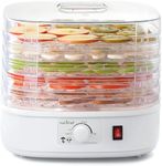 NutriChef Food Dehydrator Machine, Dehydrates Beef Jerky, Meat, Food, Fruit, Vegetables & Dog Treats, Great for at Home Use, Includes 5 Trays