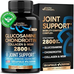 Glucosamine Chondroitin MSM Collagen | FSA HSA Eligible | Joint Support Supplement 2800 mg | Made in USA | FSA Approved Product Items | Flexibility Nutritional Vitamins | For Men & Women, 120 Capsules