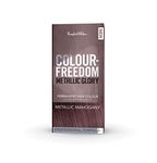 Colour Freedom Metallic Permanent Mahogany Conditioning Hair Dye. Infused with Shea Butter and Argan Oil for Ultra Glossy Conditioned Hair. 100% grey coverage. By Knight & Wilson.