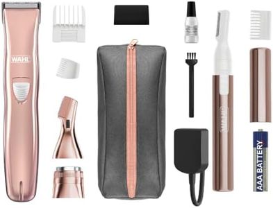 Wahl Ladies Beauty Face & Body with Clean and Smooth Trimmer. Compact Face and Body Trimmer Combo. Painless hair removal from delicate areas such as cheeks, lips & chin leaving your skin silky smooth