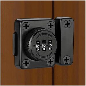 Mechanical Password Lock，Mechanism Rotary Lock Cabinet Lock Mechanical Combination Door Lock Office File Cabinet Sliding Door Buckle Surface-Mounted Old-Style Cabinet Door Lock