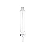 DADAKEWIN 100ml Addition Funnel with Graduation19/26 & 24/29 Pressure Equalizing Dropping Funnel High Temperature Resistance Glass Lab Funnel- Pack of 1 (Capacity : 24 29)